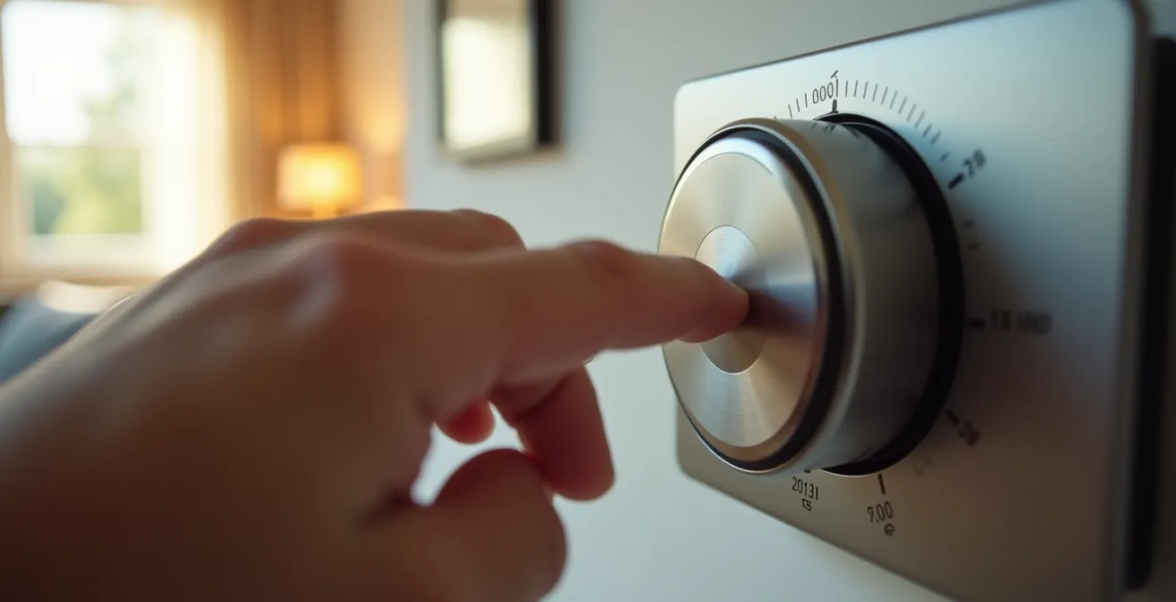 Intérieur moderne avec dispositifs domotiques discrets intégrés harmonieusement