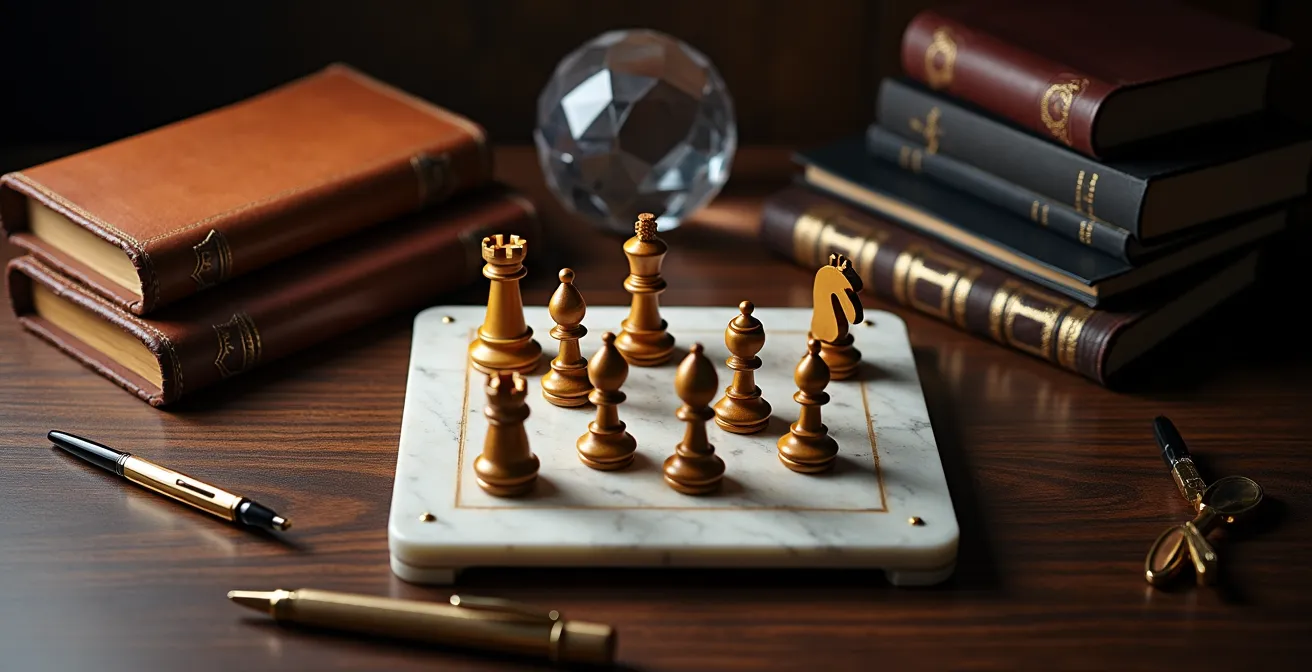 Métaphore visuelle de la valeur et de l'expertise premium d'un consultant senior